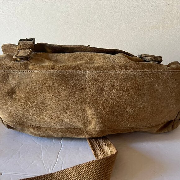 FREE PEOPLE MOHAVE MESSENGER DISTRESSED TAN BAG - Picture 5 of 7